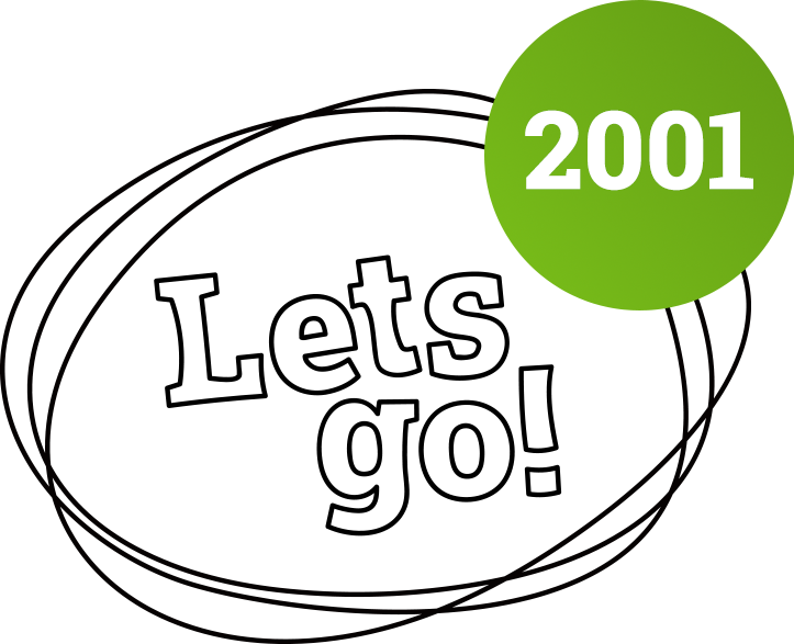 Eine Illustration zeigt "Lets go".